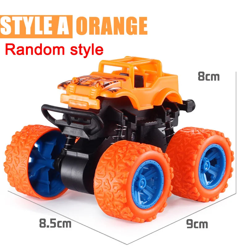 Pull Back Toy Car Inertial Rotation Car Four-wheel Drive Off-road Vehicle SUV Racing Power Car Children's Toy CarGift Quick Pick Grocers
